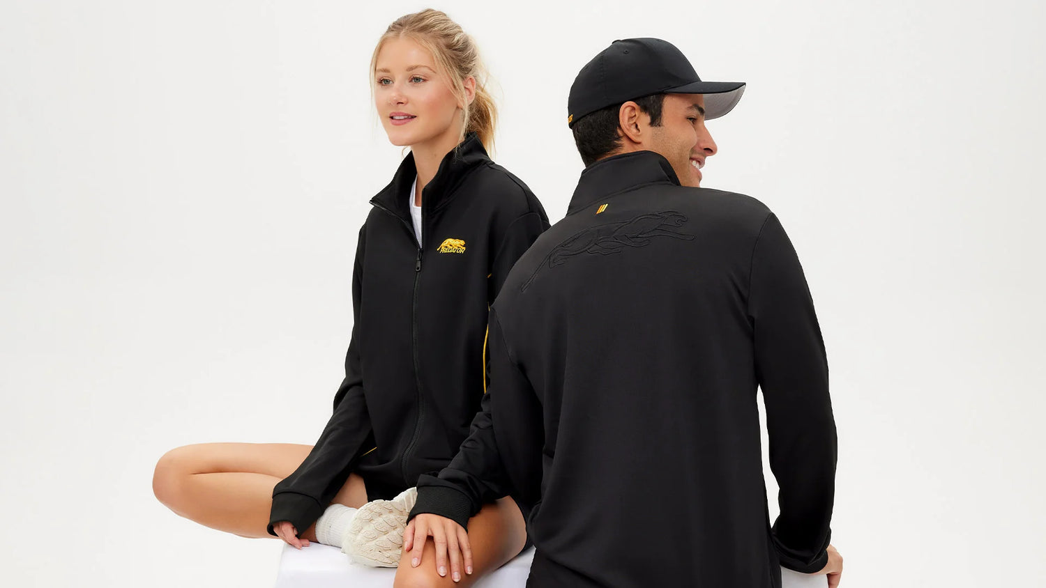 Veste Predator noire et jaune