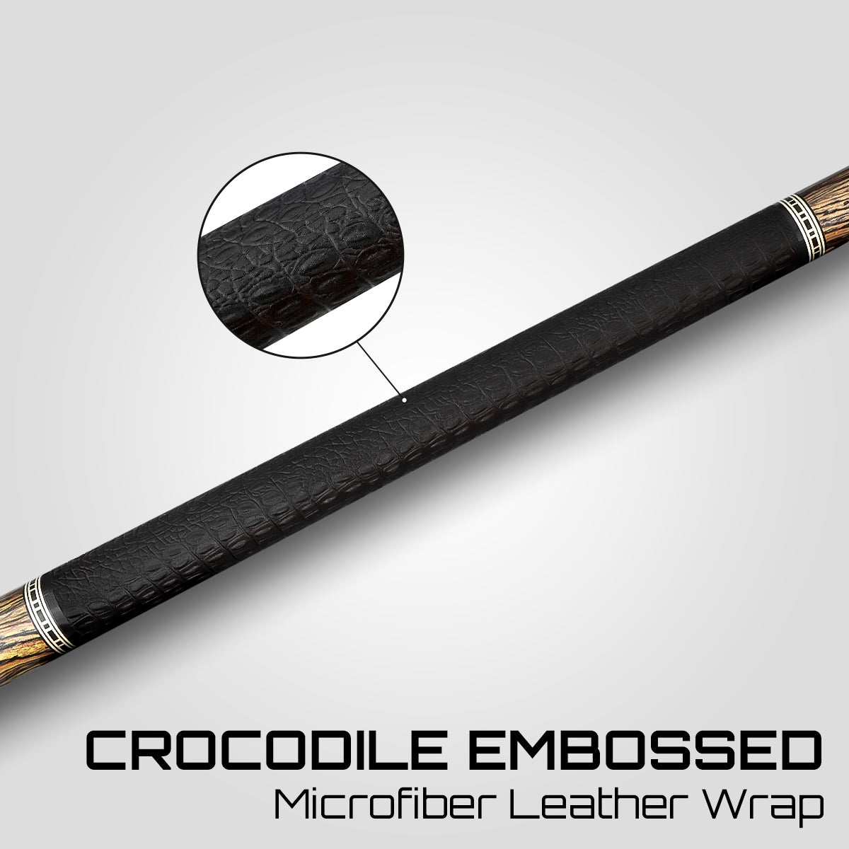 RETRÔ - Bocote Crocodile Embossed Leather Wrap