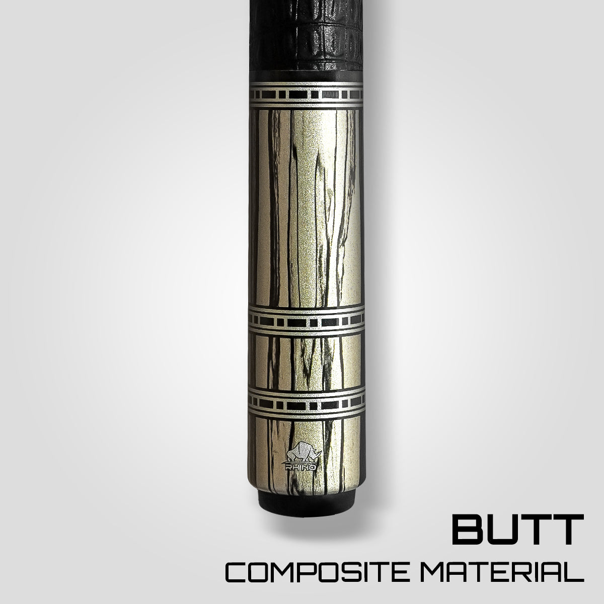 RETRÔ - Pale Moon Ebony Crocodile Embossed Leather Wrap