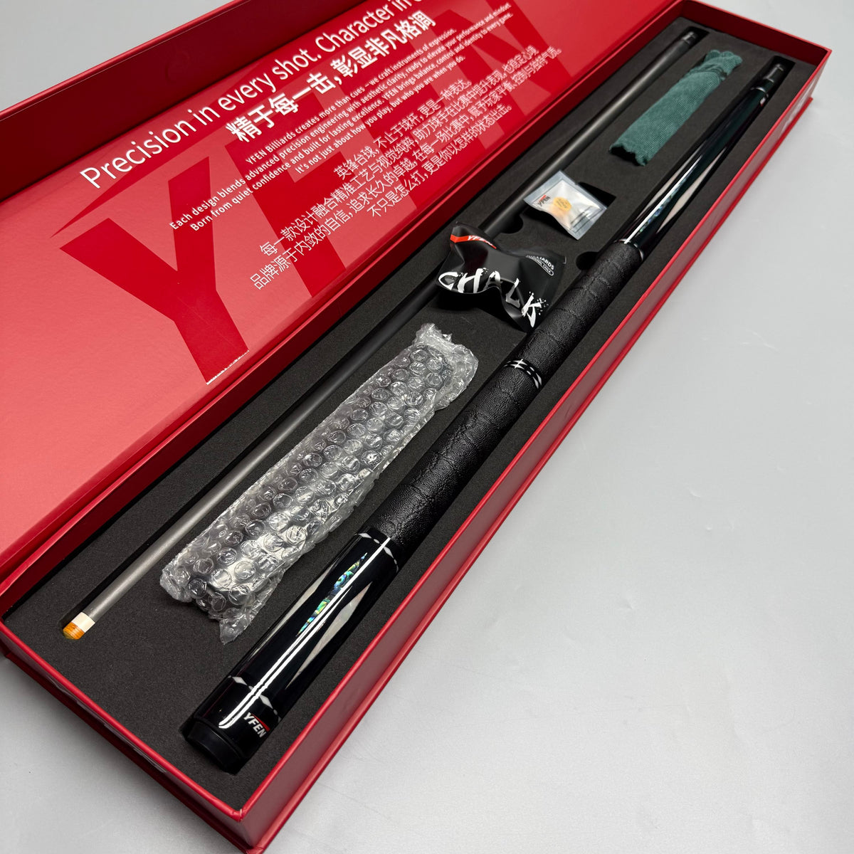 Kit de queue de billard en fibre de carbone Yfen