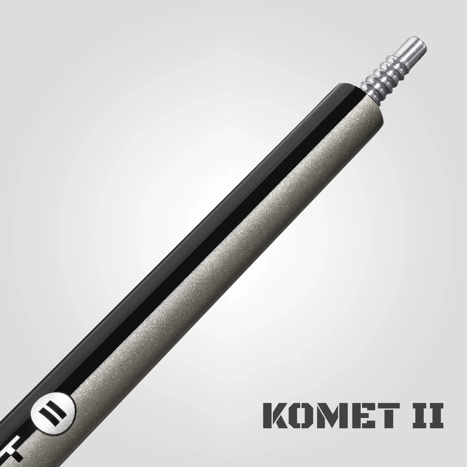 Komet II - Break Cue - Black Gray No Wrap