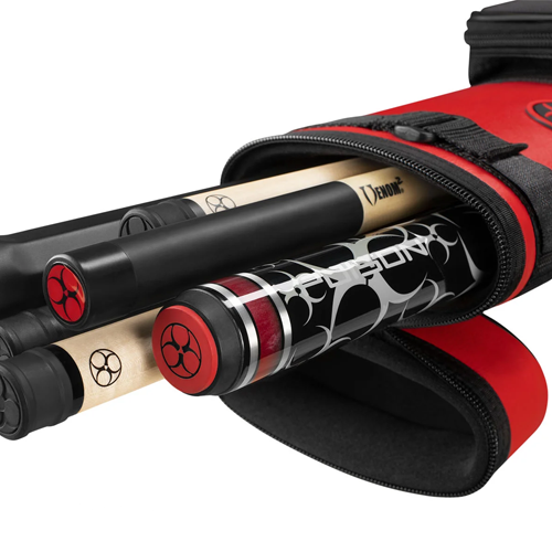 Poison Armor 2x4 Red Hard Pool Cue Case