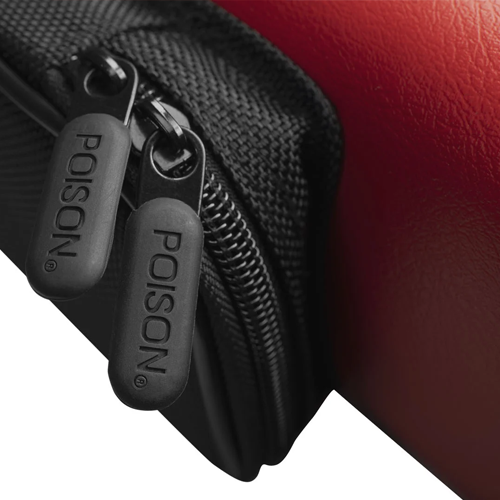 Poison Armor 2x4 Red Hard Pool Cue Case