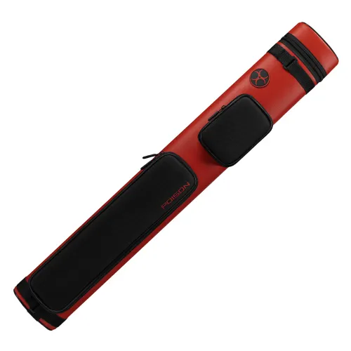 Poison Armor 2x4 Red Hard Pool Cue Case