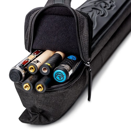 Predator Urbain Dark Grey Hard Pool Cue Case - 2 Butts x 4 Shafts