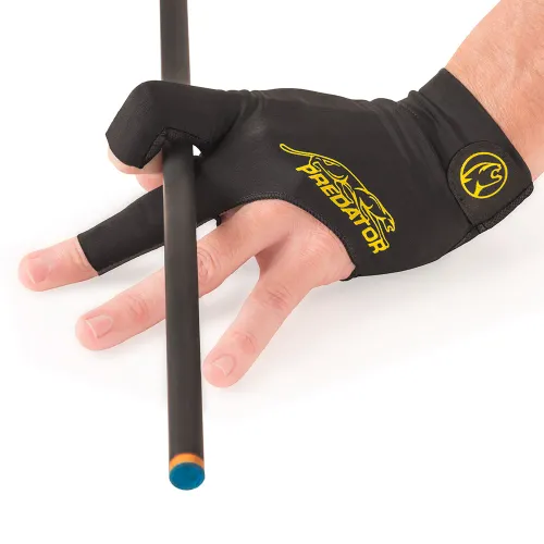 Predator Second Skin Black/Yellow Billiard Glove - Left Hand