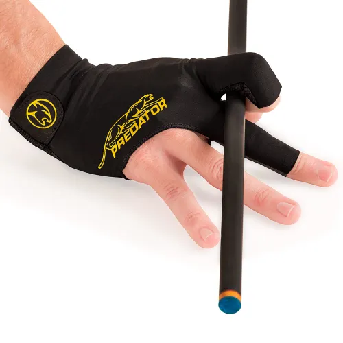 Predator Second Skin Black/Yellow Billiard Glove - Right Hand