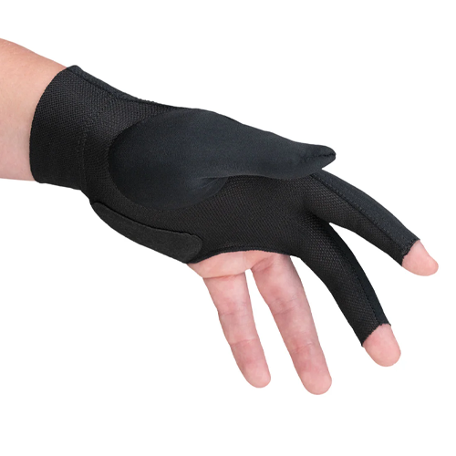 Predator Second Skin Black & Yellow Billiard Glove with Closed Thumb - Left Hand