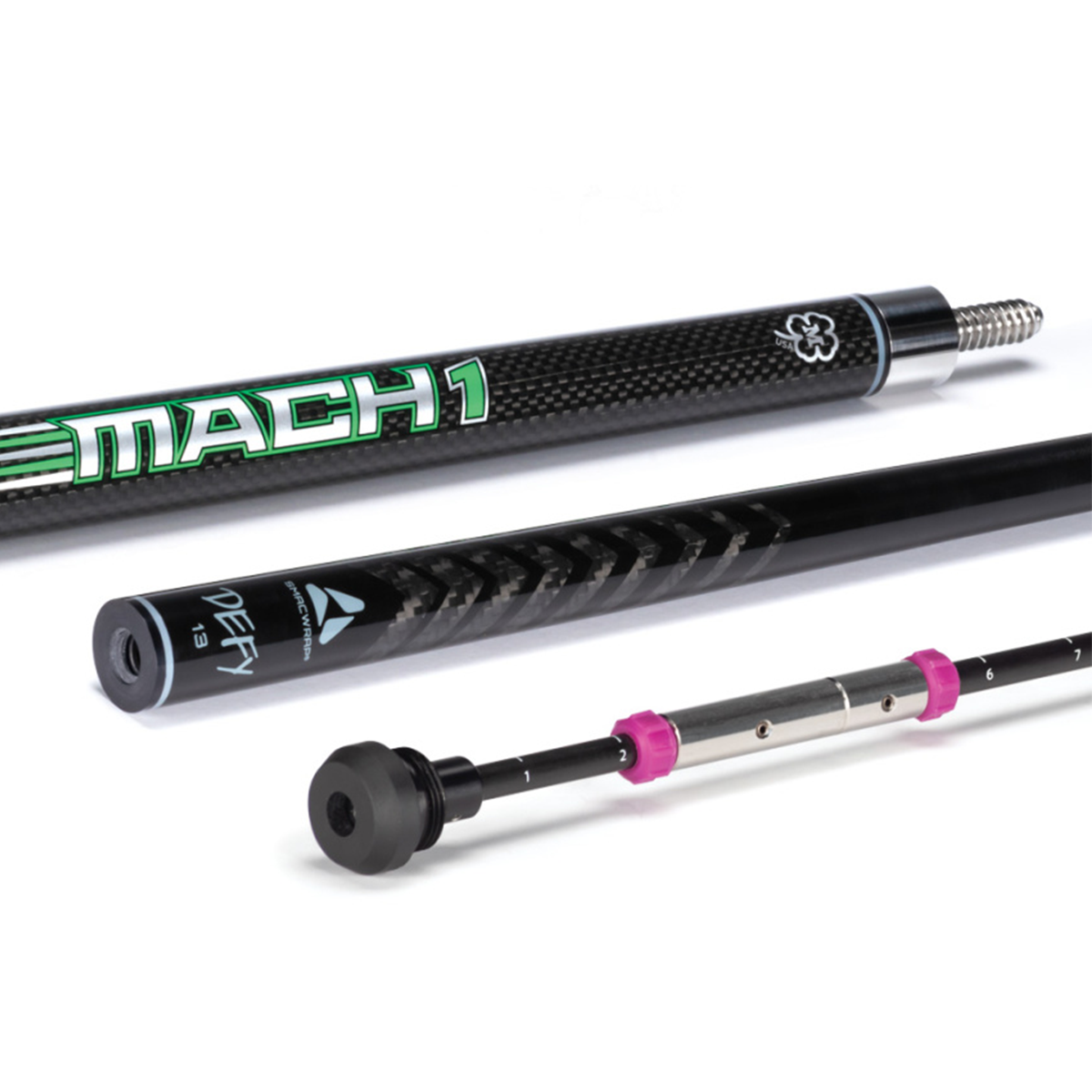 MC DERMOTT BREAK POOL CUE MACH 1 BLACK