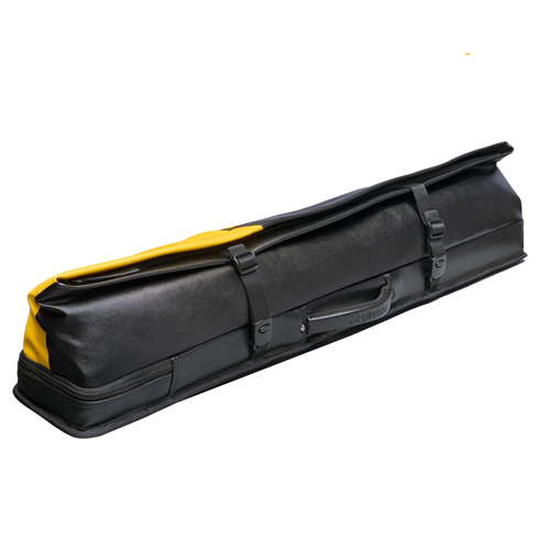 Étui rigide noir et jaune pour queue de billard Predator Urbain - 2 fûts x 4 tiges