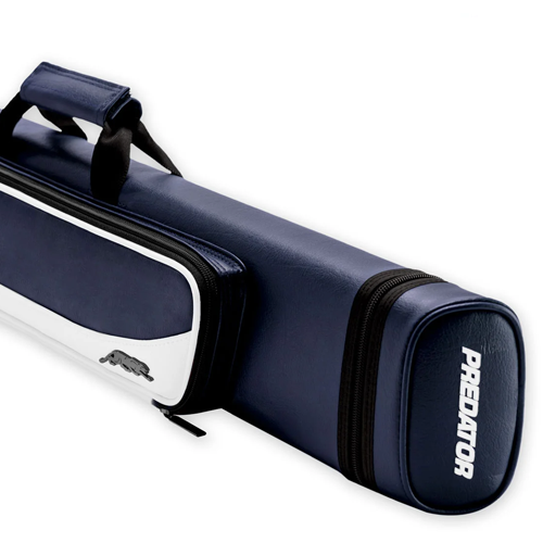 Roadline Blue/White Hard Pool Cue Case - 3 Butts x 5 Shafts