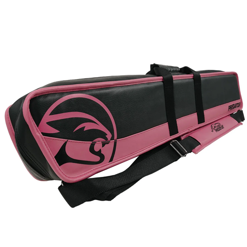 Roadline Black/Pink Pool Cue Soft Case - 4 Butts x 8 Shafts
