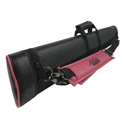 Roadline Black/Pink Pool Cue Hard Case - 3 Butts x 5 Shafts