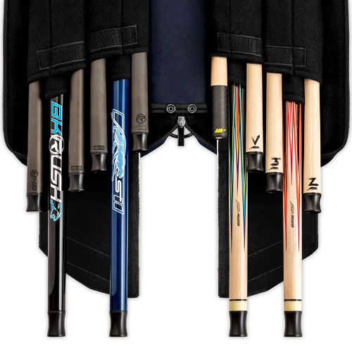 Predator Roadline Blue/White Soft Pool Cue Case - 4 Butts x 8 Shafts