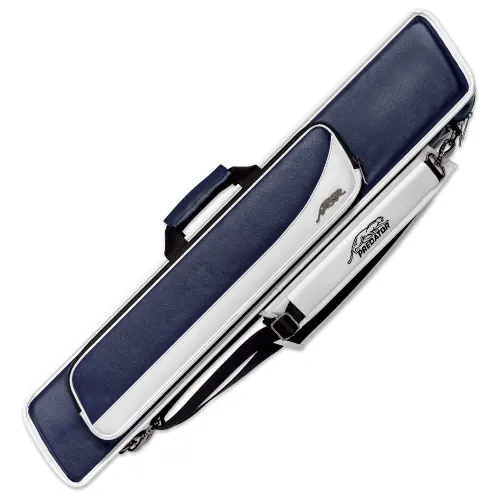 Predator Roadline Blue/White Soft Pool Cue Case - 4 Butts x 8 Shafts