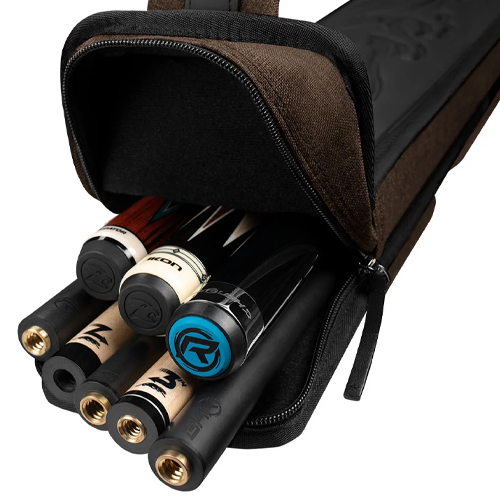 Metro Brown Pool Cue Hard Case - 3 Butts x 5 Shafts