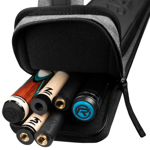 Metro Grey Hard Pool Cue Hard Case - 2 Butts x 4 Shafts