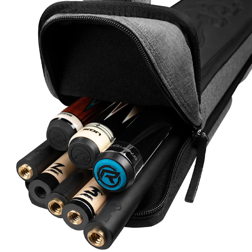 Metro Grey Hard Pool Cue Case - 3 Butts x 5 Shafts