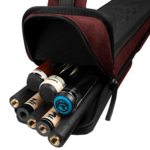 Metro Red Hard Pool Cue Case - 3 Butts x 5 Shafts