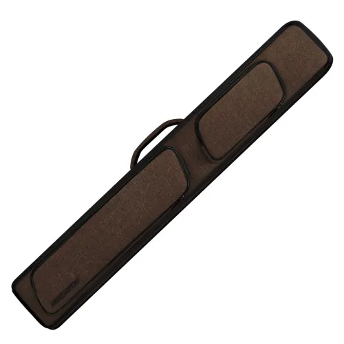 Metro Brown Hard Pool Cue Hard Case - 2 Butts x 4 Shafts