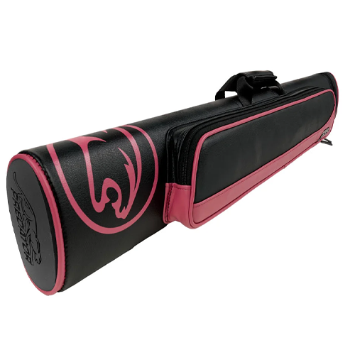 Roadline Black/Pink Pool Cue Hard Case - 2 Butts x 4 Shafts