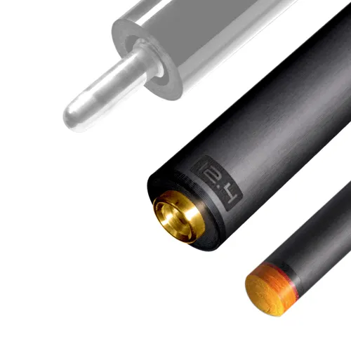 Predator REVO 12.4 mm Pool Cue Shaft Uni-Loc QR Joint - Black Vault Plate