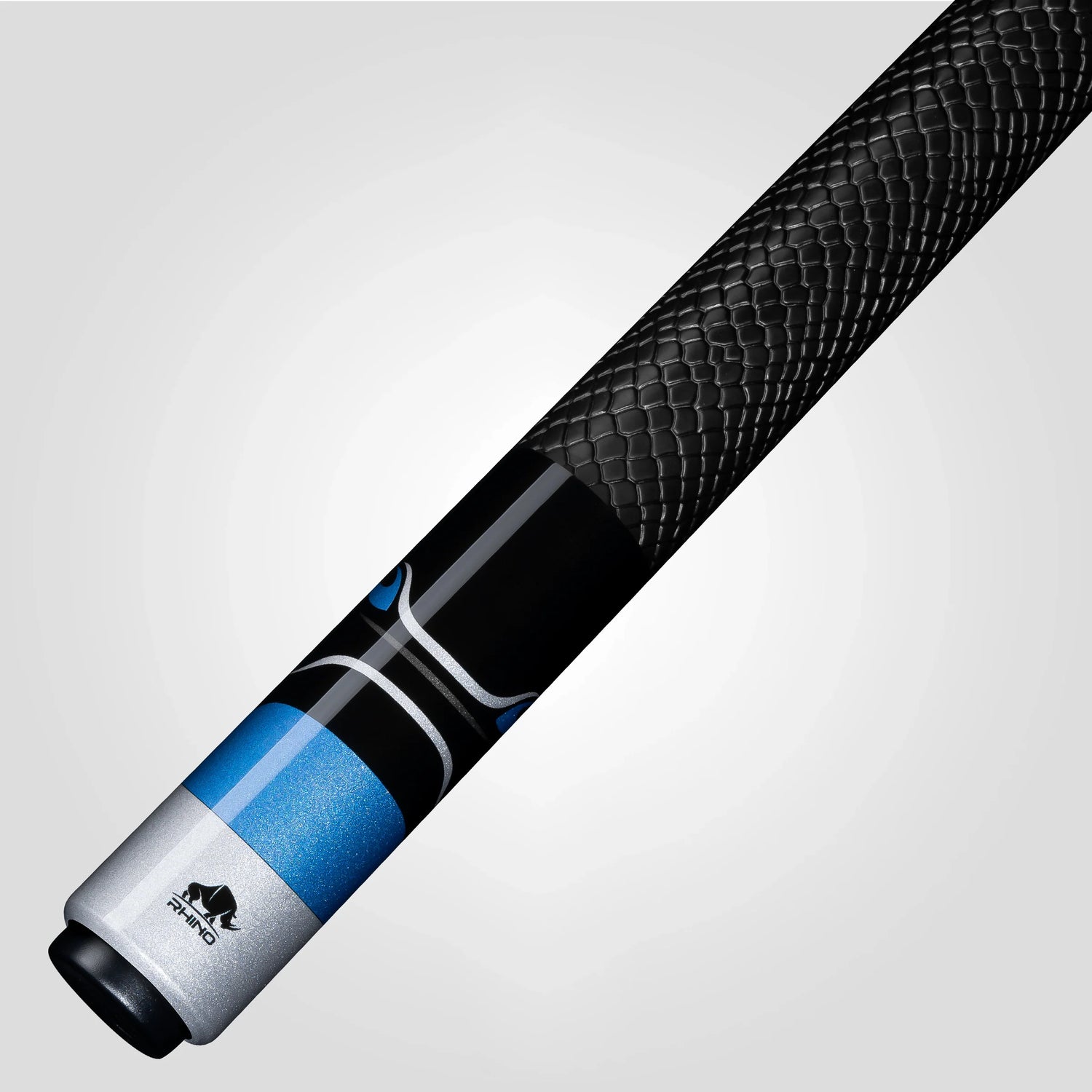RHINO RACING POOL CUE - VELOCITY BLUE - SPORT WRAP