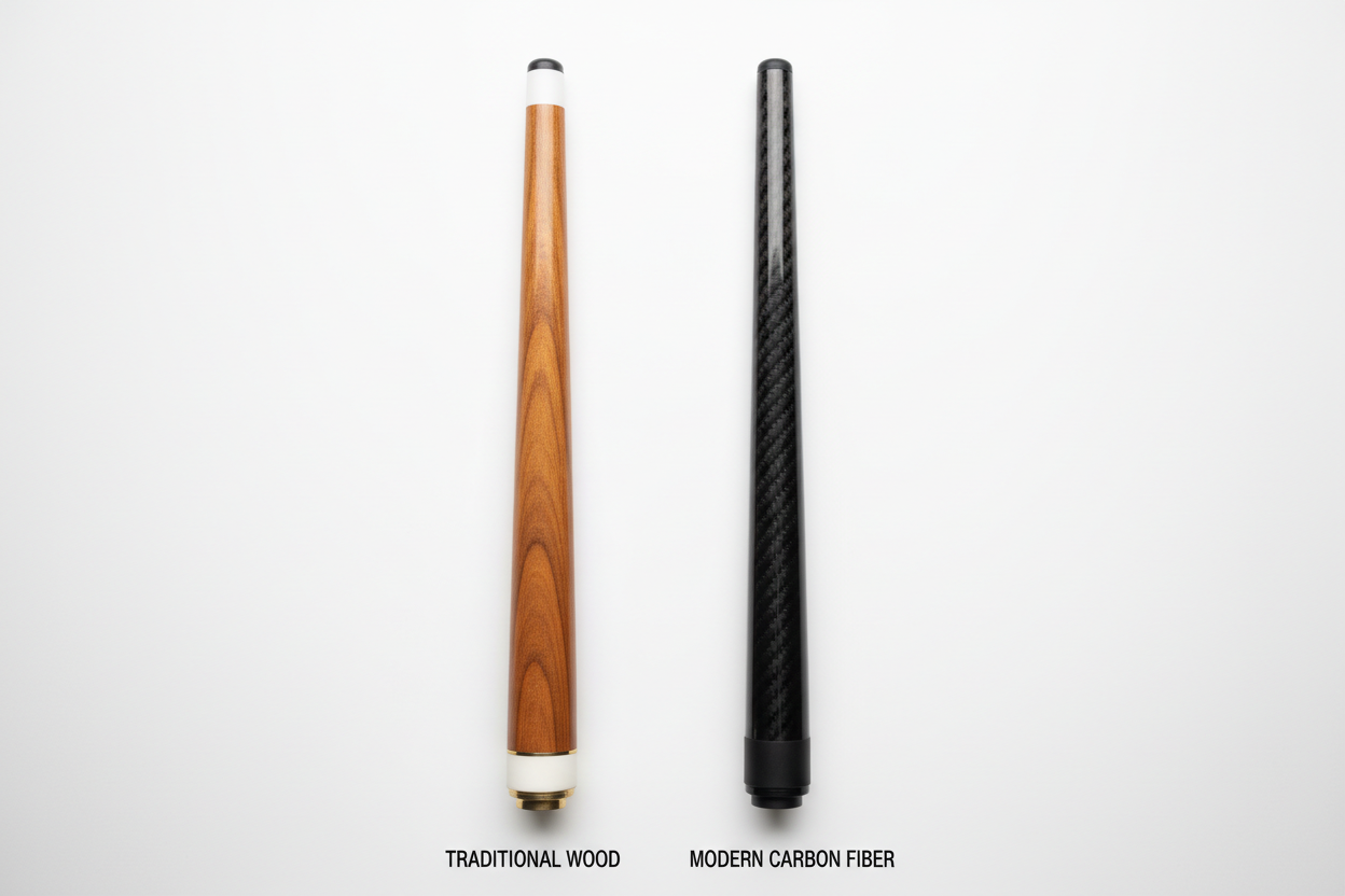 Wood or fiber carbon shaft?
