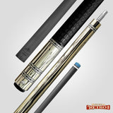 RETRÔ - Pale Moon Ebony Crocodile Embossed Leather Wrap