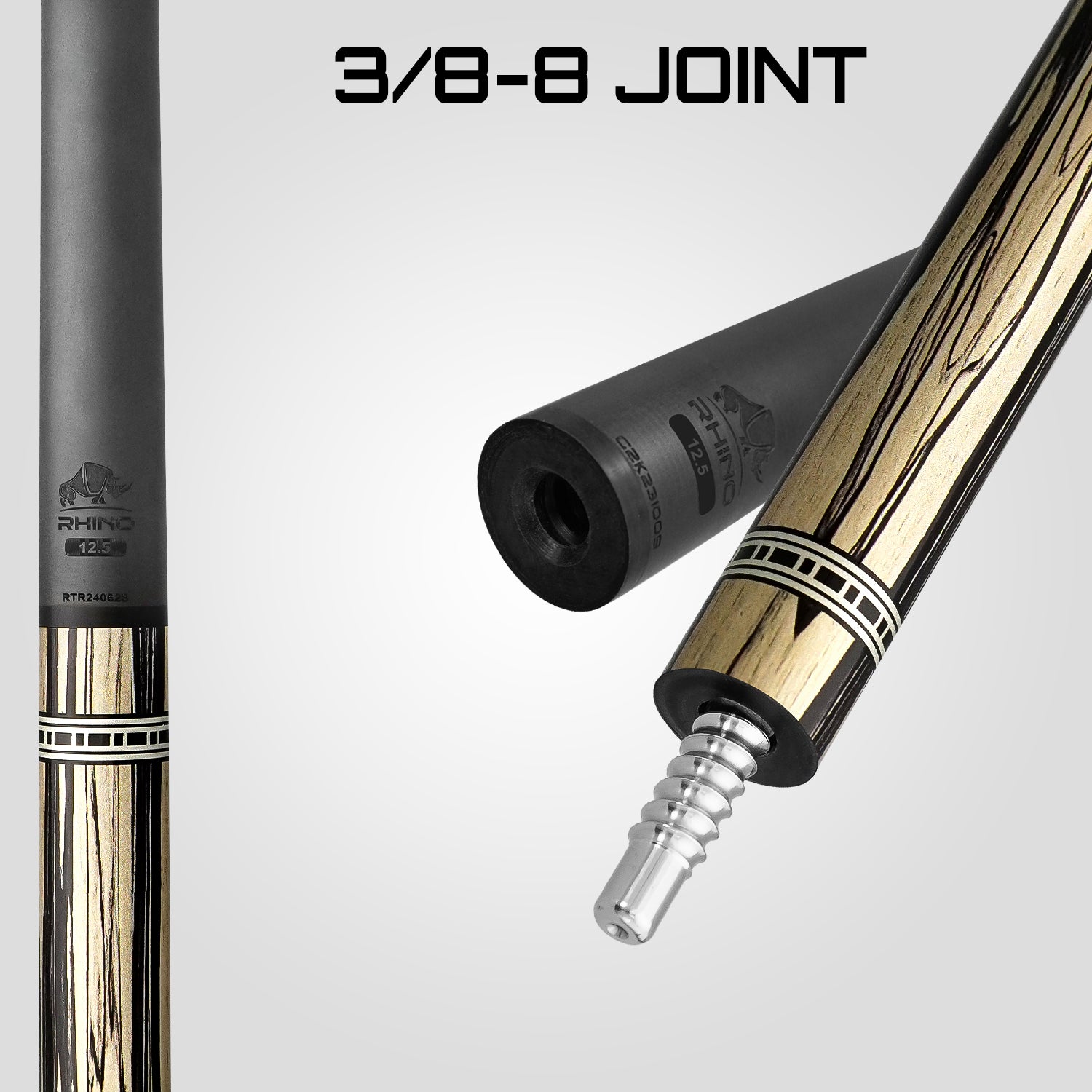 RETRÔ - Pale Moon Ebony Crocodile Embossed Leather Wrap