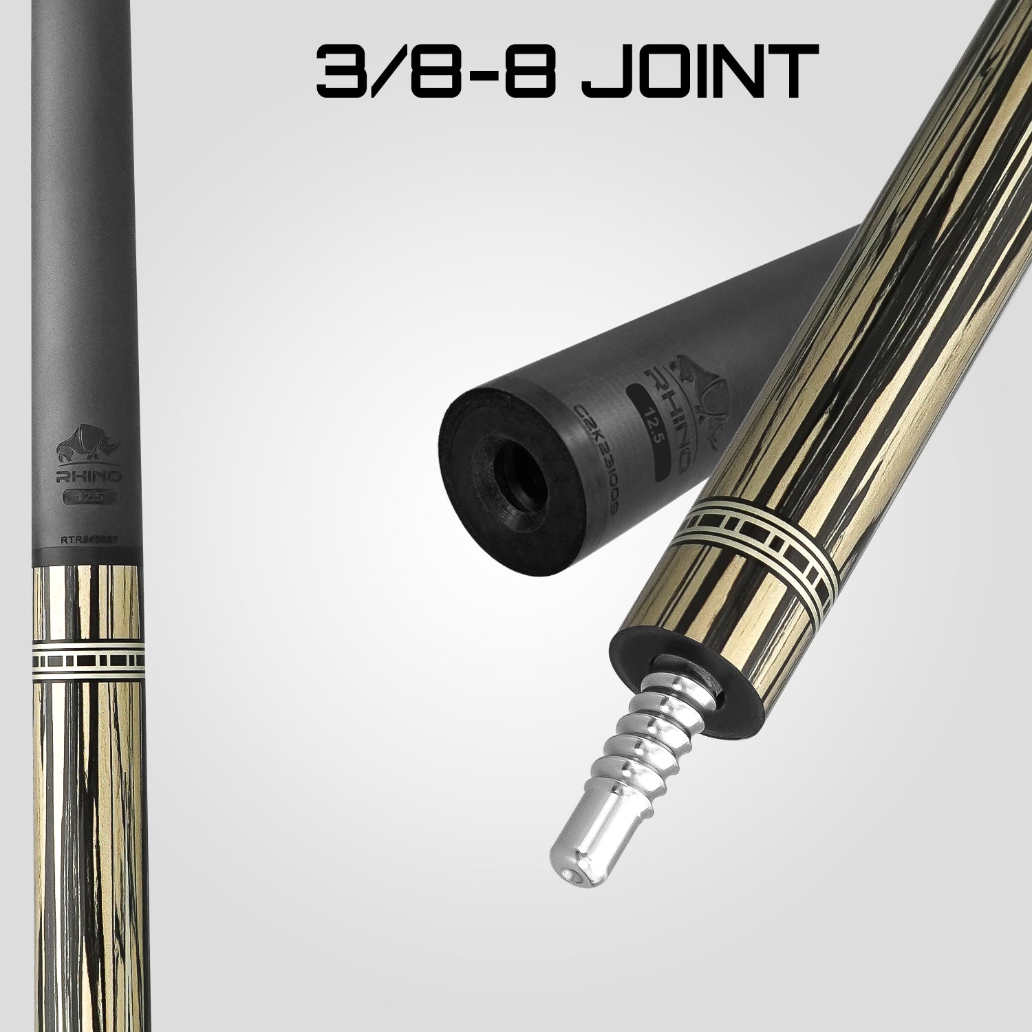 RETRÔ - Pale Moon Ebony Lizard Microfiber Leather Wrap & Point