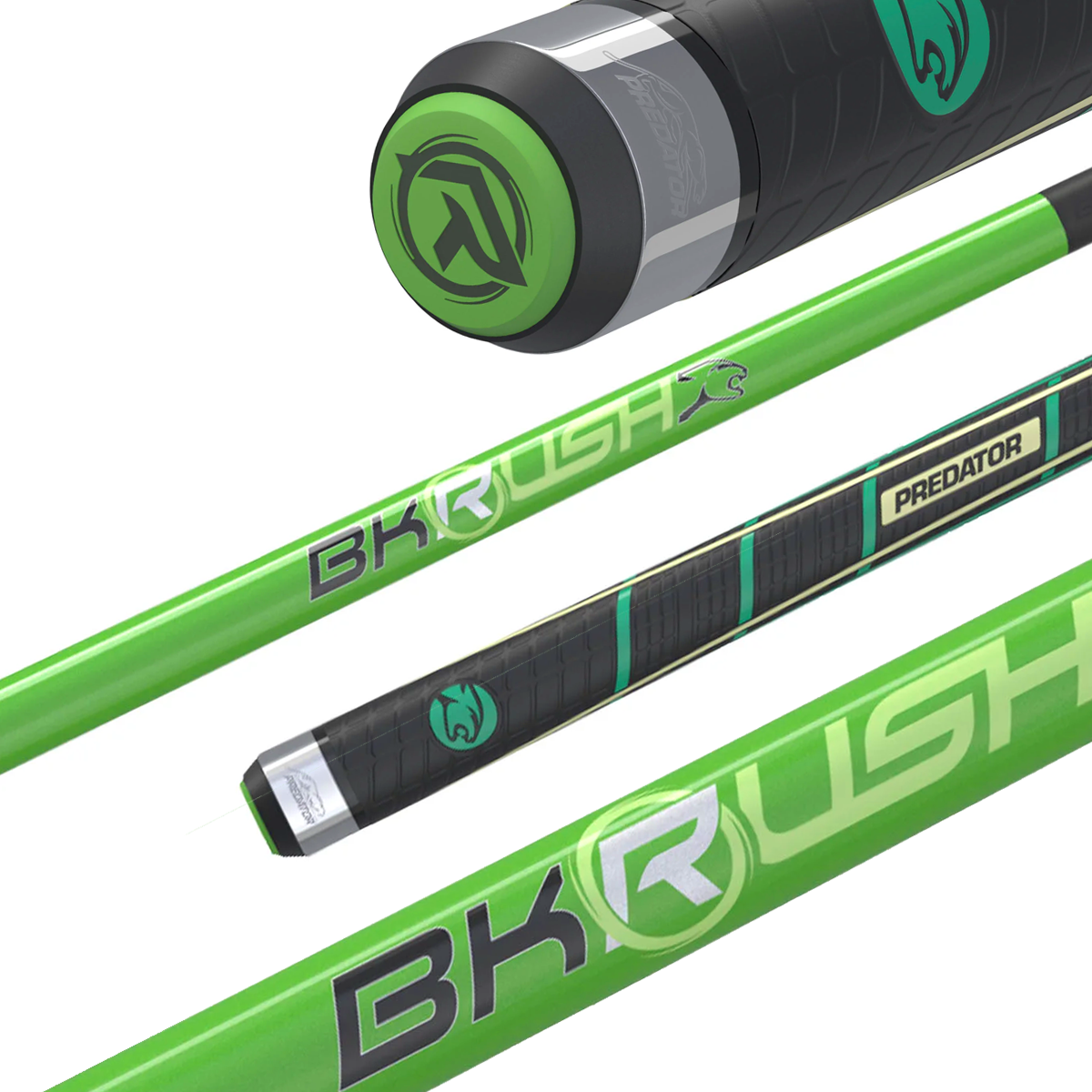 Predator Neon Green BK Rush® Break Cue - Sport Wrap