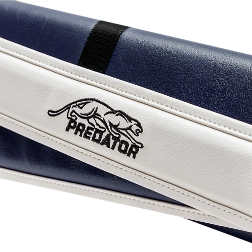 Roadline Blue/White Hard Pool Cue Case - 3 Butts x 5 Shafts