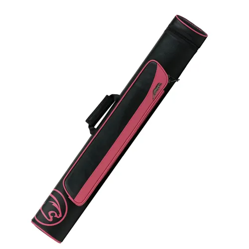Roadline Black/Pink Pool Cue Hard Case - 2 Butts x 4 Shafts